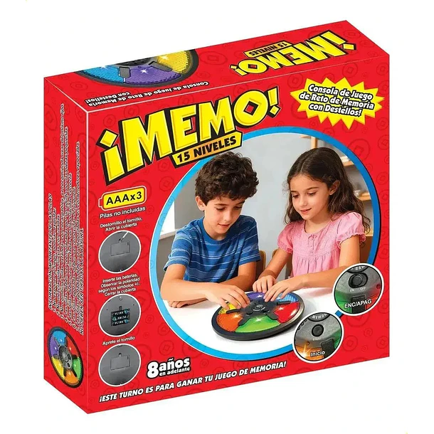 Juego De Memoria ¡memo! Con Luces Y Sonidos 15 Niveles CF 3