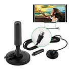 Antena Digital Hd Tv Interior Y Exterior Recepción 360° Base Magnetica 3