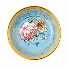 Set Juego De Tazas Y Platos De 12 Piezas Porcelana Fina Azul 3