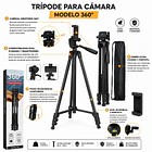 Trípode Ligero Para Cámara Y Celular Giro 360 Con Funda NL 7