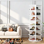 Zapatero Giratorio Cilíndrico 7 Niveles 159.5cm Organizador de zapatos/carteras  TN 1