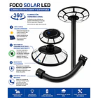 Foco Lámpara Solar Tipo Cúpula + Brazo De Soporte + Control Remoto 1000w DN 6