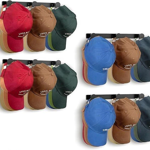 Perchero Organizador De Pared Para Gorras, Jockeys, Multiuso TN 5