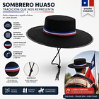 Sombrero Huaso Chileno Negro Tricolor Ideal Fiestas Patrias COD18045 2