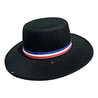 Sombrero Huaso Chileno Negro Tricolor Ideal Fiestas Patrias COD18045 4