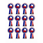Pack X12 Escarapelas Chilenas Fiestas Patrias Tricolor COD1531 1