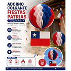 Packx4 Adornos Colgantes Panal Abeja Tricolor Fiestas Patria COD 17190 3