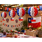 Packx4 Adornos Colgantes Panal Abeja Tricolor Fiestas Patria COD 17190 2