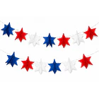 Pack X5 Guirnaldas De Estrellas Tricolor Fiestas Patrias 2mt 3