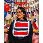 Poncho De Huaso Chileno Tricolor Fiestas Patrias 35x42cm LC 4