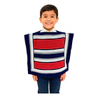Poncho De Huaso Chileno Tricolor Fiestas Patrias 35x42cm LC 1
