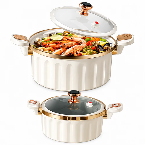 Olla Micropresurizada De 10 Litros 22 CM  Resistente Al Calor 