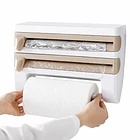 Dispensador Corta Fácil Triple Papel De Cocina Toalla CH  1
