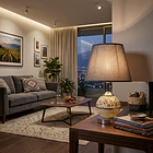 Lampara Para Mesa Noche Decorativa Con Diseño 3