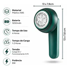 Removedor Eléctrico De Pelusa Recargable Eliminador Pelusas CF 2