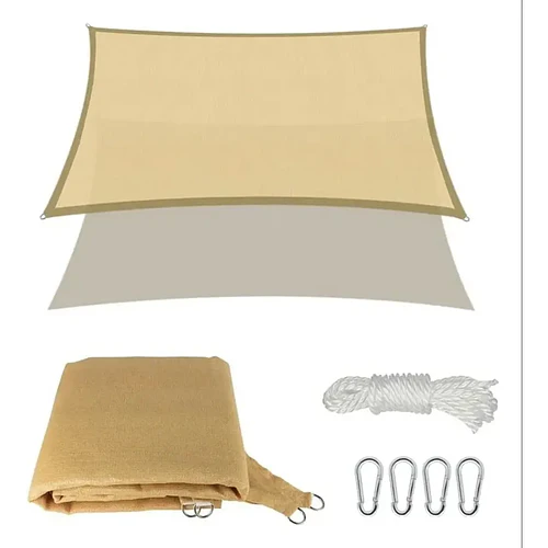  Toldo Vela De Sombra Rectangular Para Patio Jardín 2x3  CN