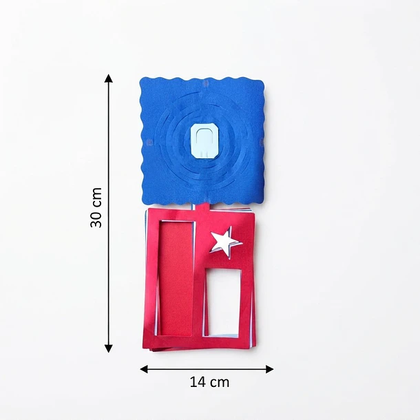 Pack X5 Guirnalda Decorativa Tricolor Calada Con Banderines 2,60M 2
