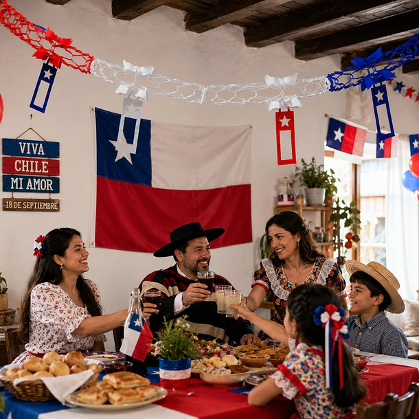 Pack X5 Guirnalda Decorativa Tricolor Calada Con Banderines 2,60M 3