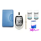Medidor De Glicemia Glucómetro Digital +50 Tiras Reactivas Y Lancetas, Color Blanco  TN  1