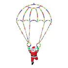 Adorno Navideño Papá Noel En Paracaídas Solar Multicolor  TC 1