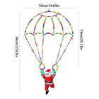 Adorno Navideño Papá Noel En Paracaídas Solar Multicolor  TC 4