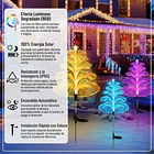Estaca Solar De Fibra Óptica En Forma De Árbol Navideño tc 4
