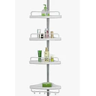 Organizador esquinero ducha baño multiuso 4 pisos ajustable  1