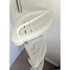 Organizador esquinero ducha baño multiuso 4 pisos ajustable  5