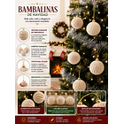 Set X6 Esferas Navideñas De Terciopelo Adornos Árbol Navidad LC 12