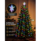 Luces Navideñas Cascada Para Árbol 1.5 Metros Led Multicolor NV 3