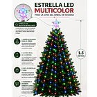 Luces Navideñas Cascada Para Árbol 1.5 Metros Led Multicolor NV 5