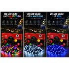Luces Navideñas Solares Cascadas Exterior 200 Led 6 Metros 8 Funciones NV 14