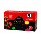 Luces Navideñas Solares Cascadas Exterior 200 Led 6 Metros 8 Funciones NV 1
