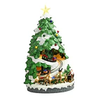 Adorno Navideño Musical Árbol Giratorio Con Tren Y Luces 1