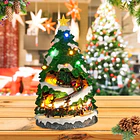 Adorno Navideño Musical Árbol Giratorio Con Tren Y Luces 2
