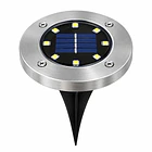 Pack 4 Foco Led Solar Exterior Estaca Jardin 8 Led  TN  1