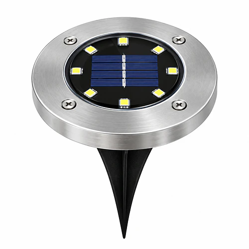 Pack 4 Foco Led Solar Exterior Estaca Jardin 8 Led  TN 