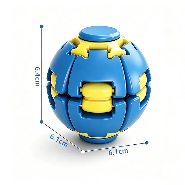 Pelota Antiestrés Fidget Spin Ball Esfera 5d Con Luces TC 7