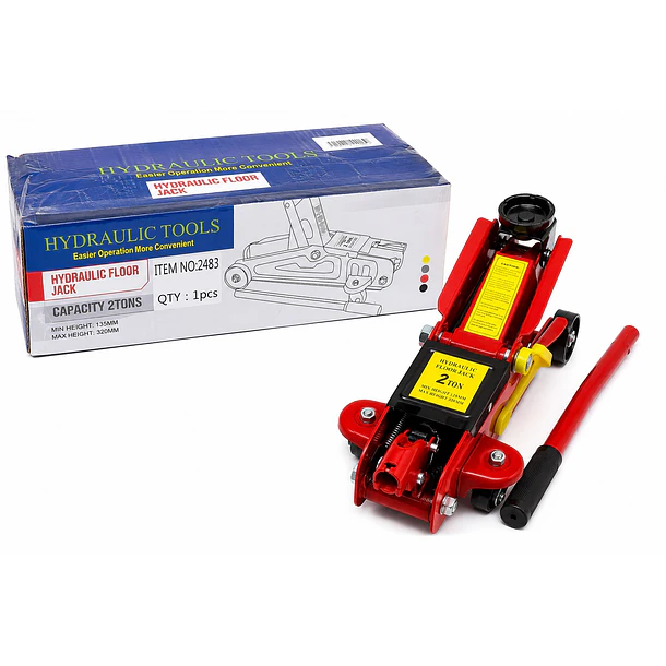 Gata Hidráulica Tipo Caimán 2 Toneladas Para Auto 125-320 Mm 1