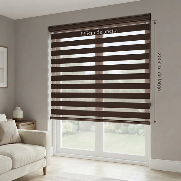CORTINA ROLLER TIPO ZEBRA PREMIUM - 135x200 CM 13