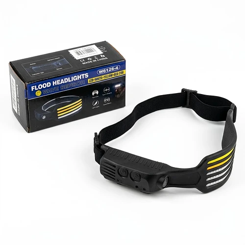 Linterna Frontal LED Recargable con Sensor de Movimiento