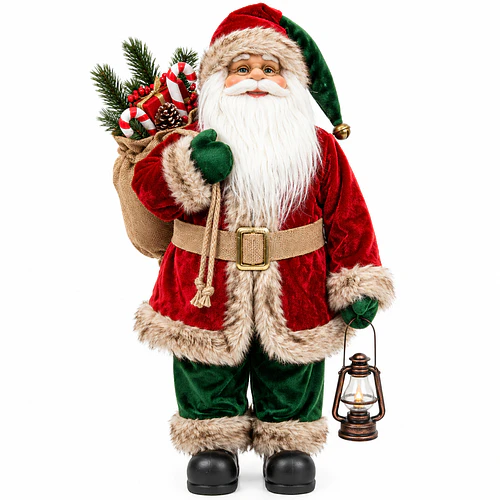Adorno Navideño figura de Papá Noel 60cm de Pie 