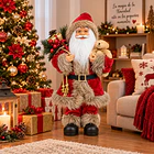 Muñeco Viejo Pascuero de Navidad 90cm  4