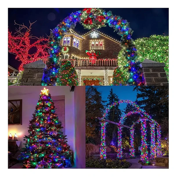 Luces Navideñas Led Guiñol Guirnalda En Carrete 50 Metros 5