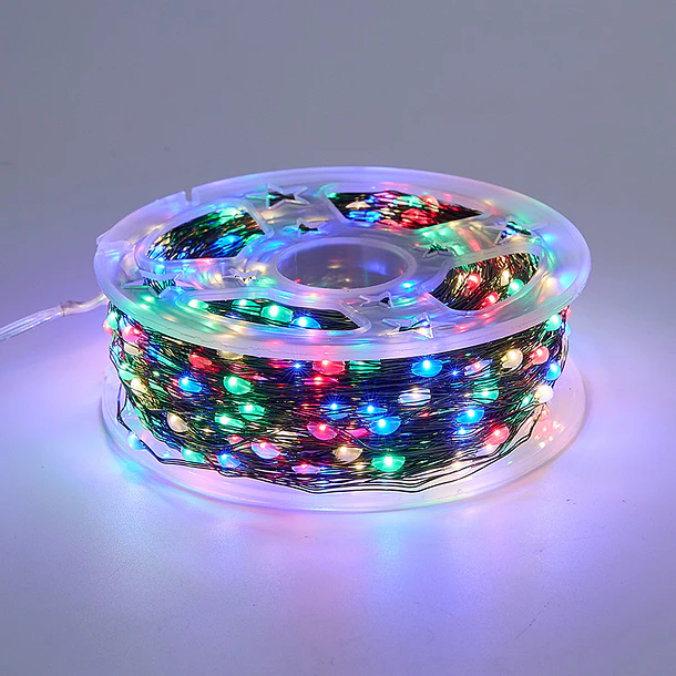 Luces Navideñas Led Multicolor 100 Metros En Carrete 2