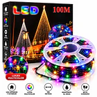 Luces Navideñas Led Multicolor 100 Metros En Carrete 1
