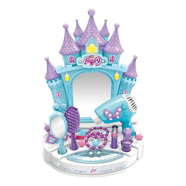 Tocador Castillo de Princesas Beauty Ángel con Luces, Sonido y Accesorios  1