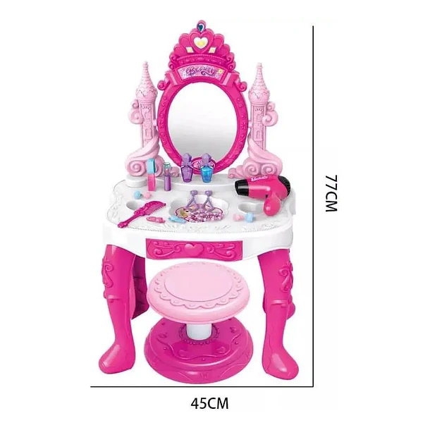 Tocador Princesa Maquillaje Para Niñas De Juguetes 2