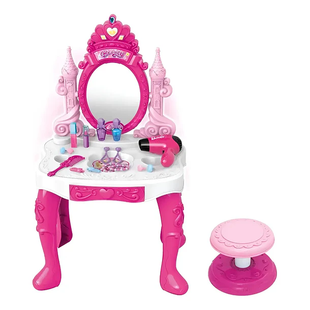 Tocador Princesa Maquillaje Para Niñas De Juguetes 3