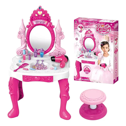 Tocador Princesa Maquillaje Para Niñas De Juguetes